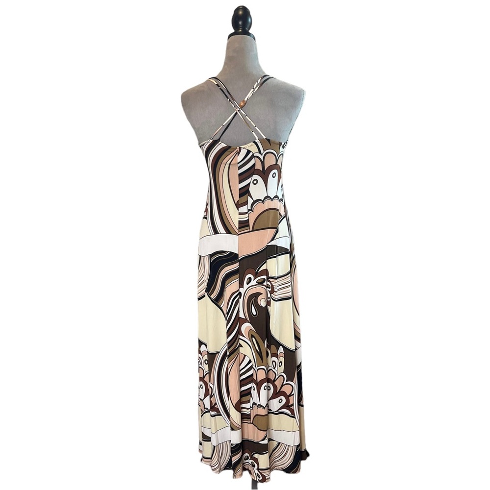 Vintage Boho Stretchy V Dress